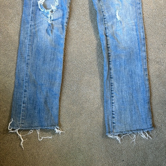 Blank NYC Deep Cuff Straight Distressed Jeans - Picture 4 of 4